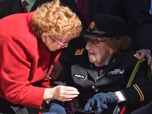 Luta C. McGrath, veterana de la Segunda Guerra Mundial.