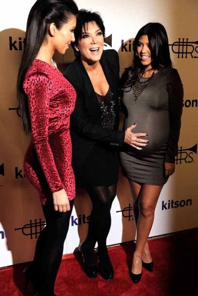 Aquí la vemos muy feliz cuando esperaban uno de sus nietos.