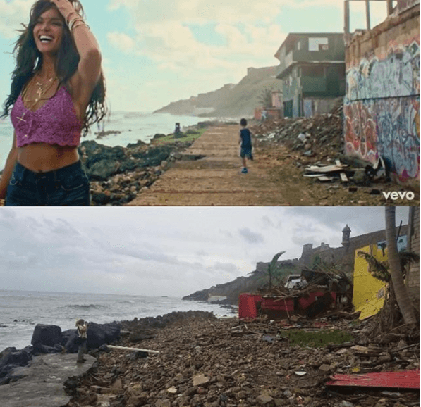 En septiembre 23, Fonsi publicó una imagen donde comparaba el antes y después de una zona de La Perla tras el paso del huracán María. La primera imagen refiere una toma del vídeo 'Despacito', single nominado a Latin GRAMMY 2017 por Grabación del Año, Canción del Año y Mejor Fusión/ Interpretación Urbana.