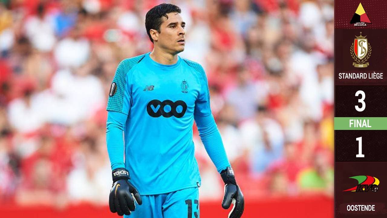 Standard Lieja vence al Oostende con asistencia de Ochoa