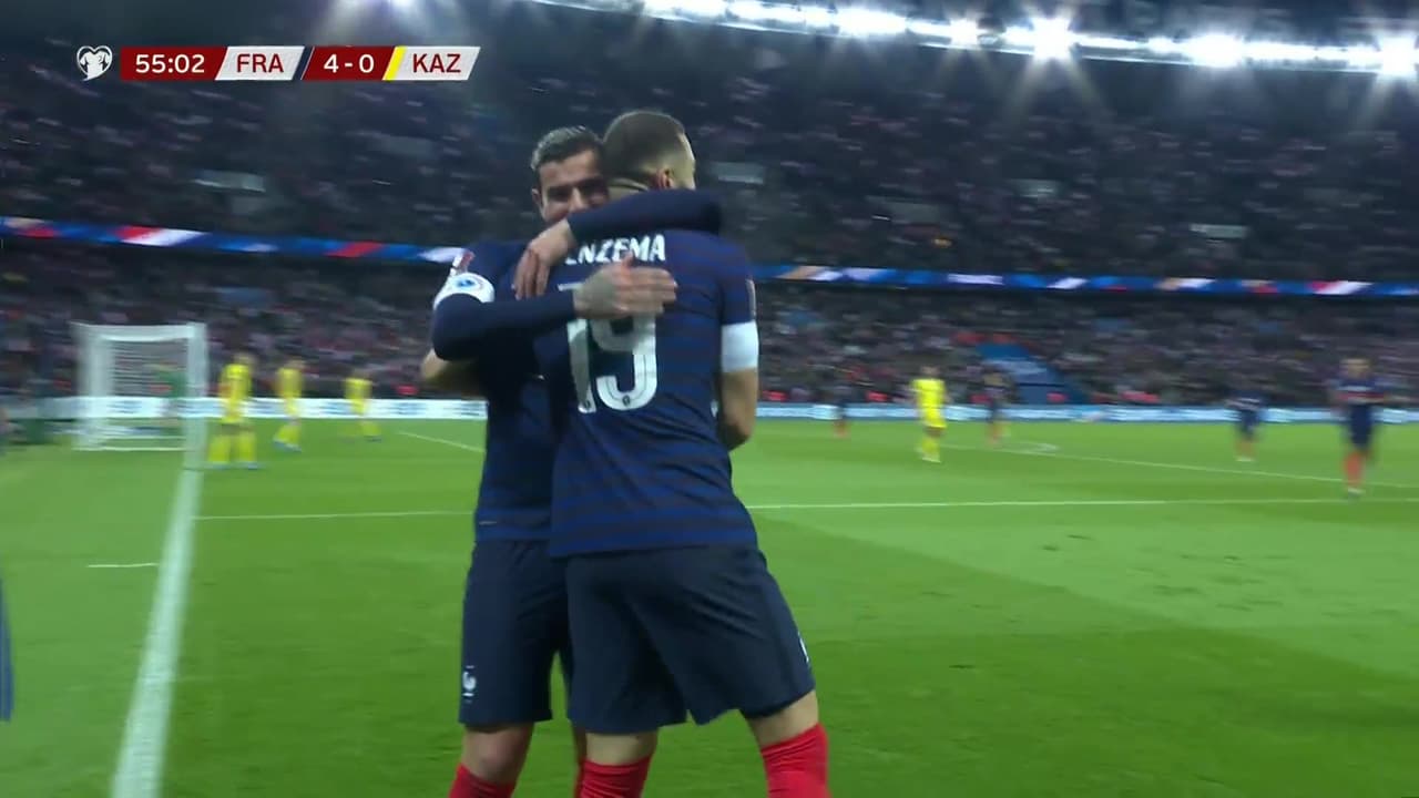 ¡Sigue la goleada! Ahora aparece Benzema para el 4-0 de Francia