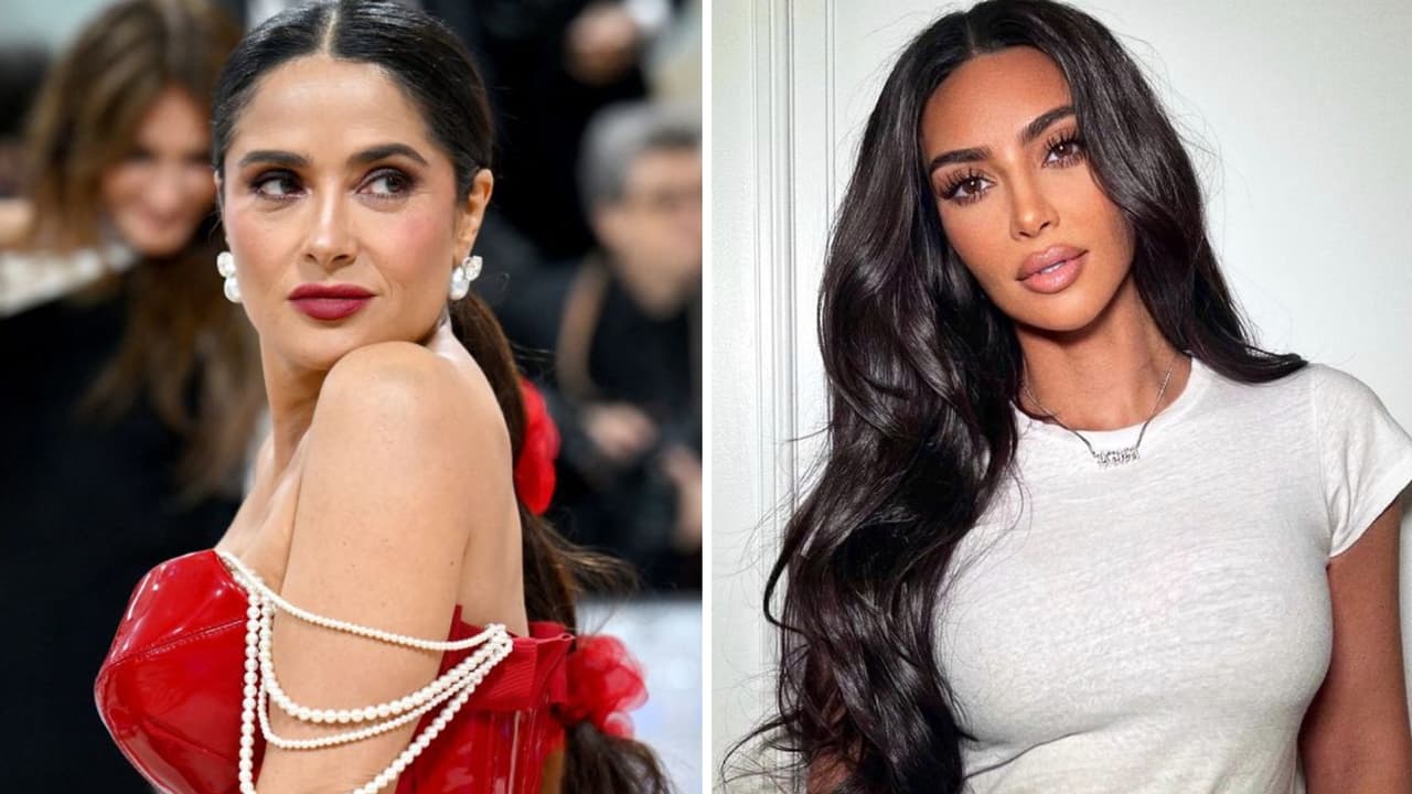 "Te pareces a Kim Kardashian": Salma Hayek presume fotos y le dicen que luce como la socialité