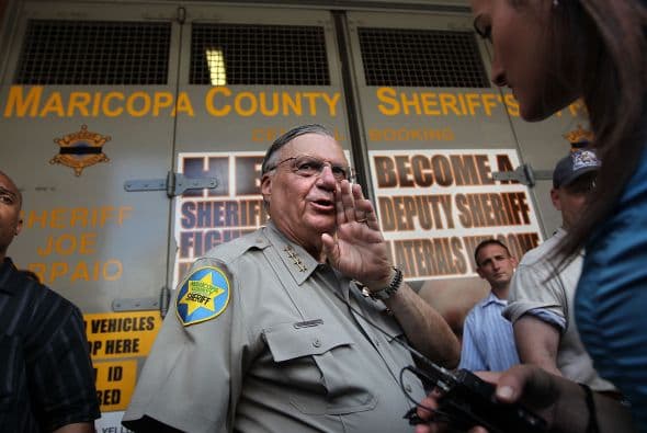 Arpaio was ordered by a judge to stop his sheriff's deputies from using racial profiling during patrols.
