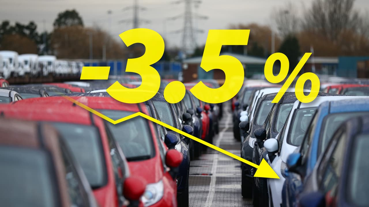 Ventas automotrices caen 3.5% en agosto