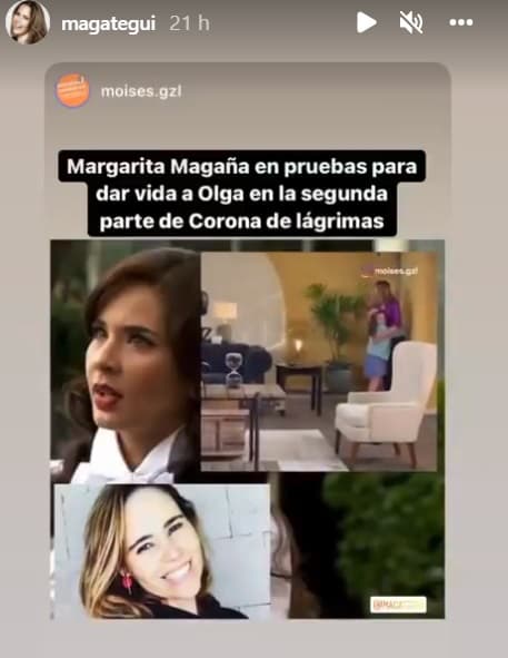 La actriz publicó una serie de historias en Instagram donde se puede ver un fragmento de su audición.