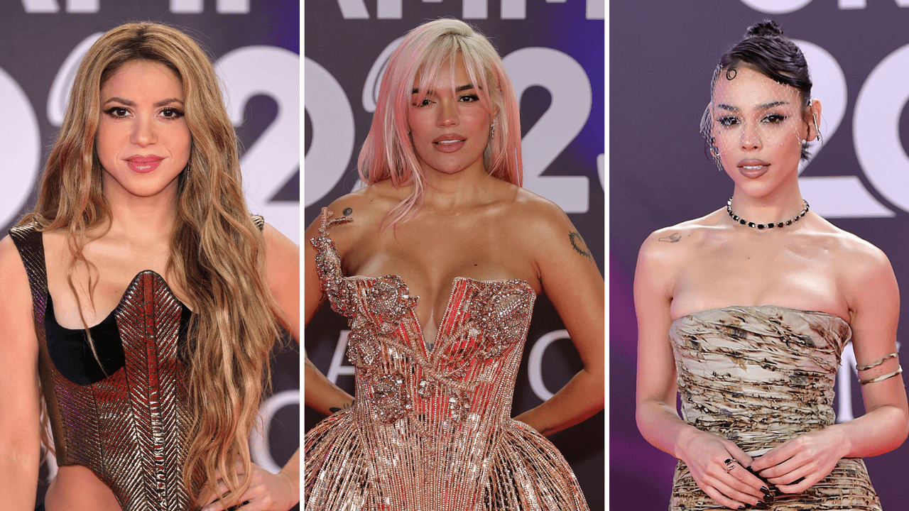 ¡Espectaculares! Shakira, Karol G y Rosalía en alfombra roja de Latin GRAMMY 2023