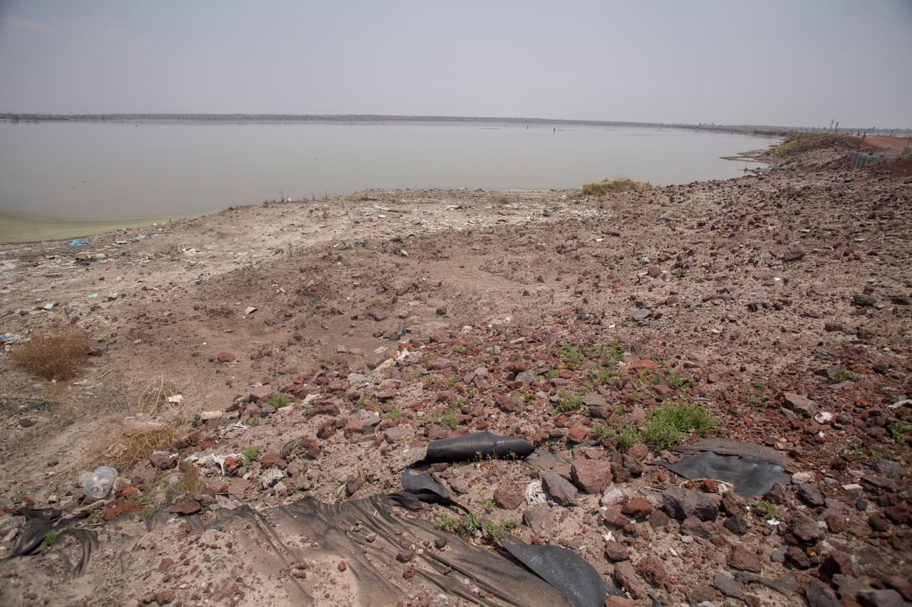 Vestigios del Lago Texcoco, que antes cubría todo el territorio de Neza.