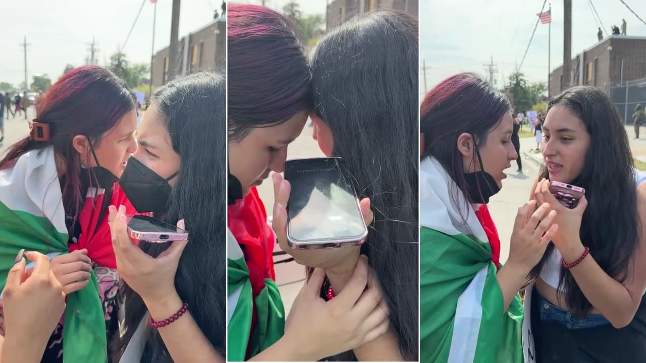 "¡Estamos afuera!": hijas consiguen a su padre arrestado por ICE y les revela las condiciones en las que estaría 