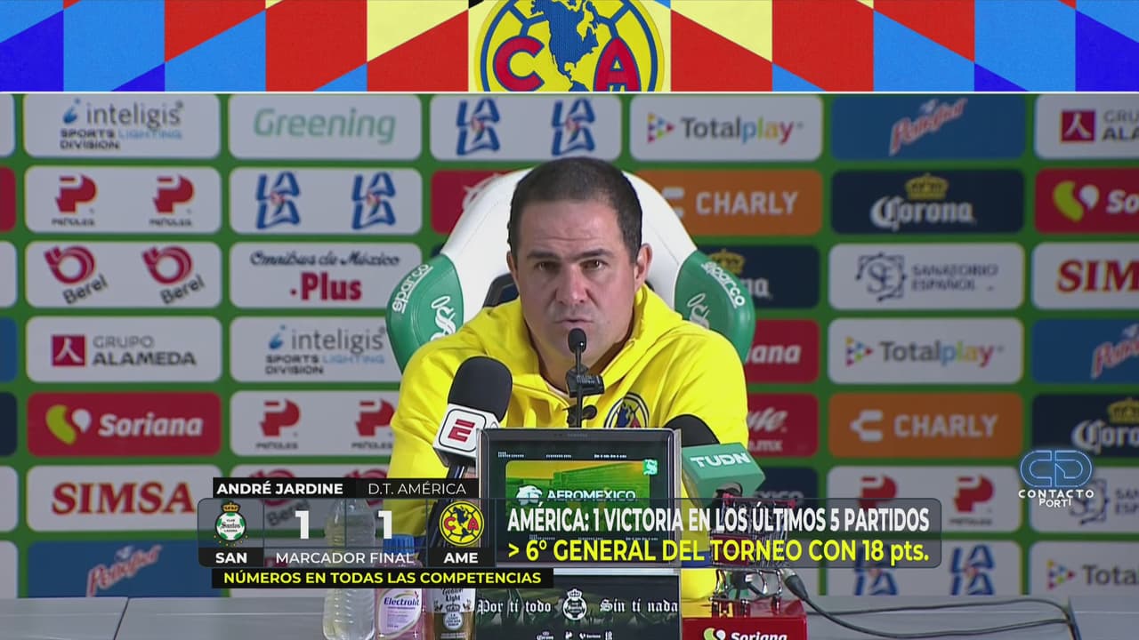 Jardine se va frustrado, por el resultado ante Santos Laguna