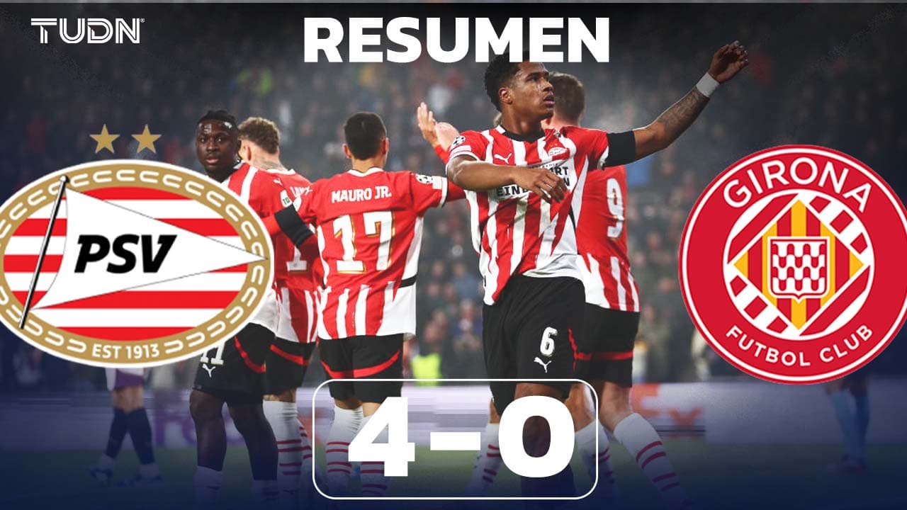 Resumen l PSV no tiene piedad y aplasta 4-0 al Girona en Champions League