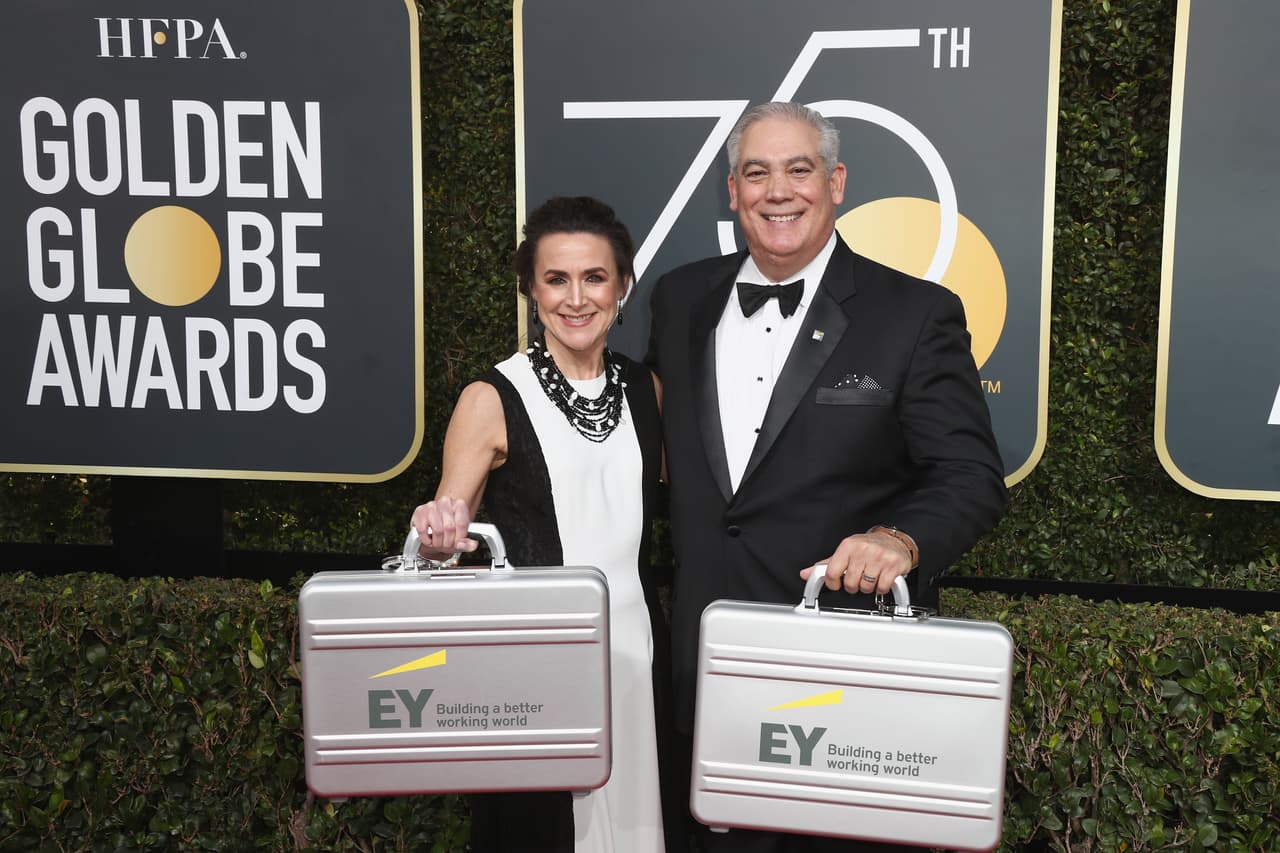 Los resultados fueron cuidadosamente trasladados a la ceremonia de los Globos de Oro por parte del consejo administrativo.