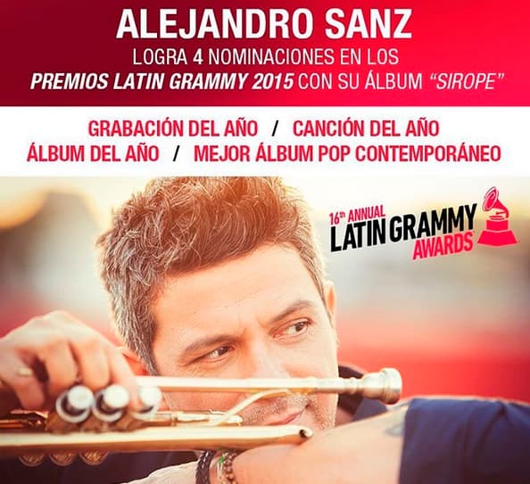 El ídolo de la música latina no dejó de presumir sus nominaciones y las fans, por supuesto, lo llenaron de muchas felicitaciones.