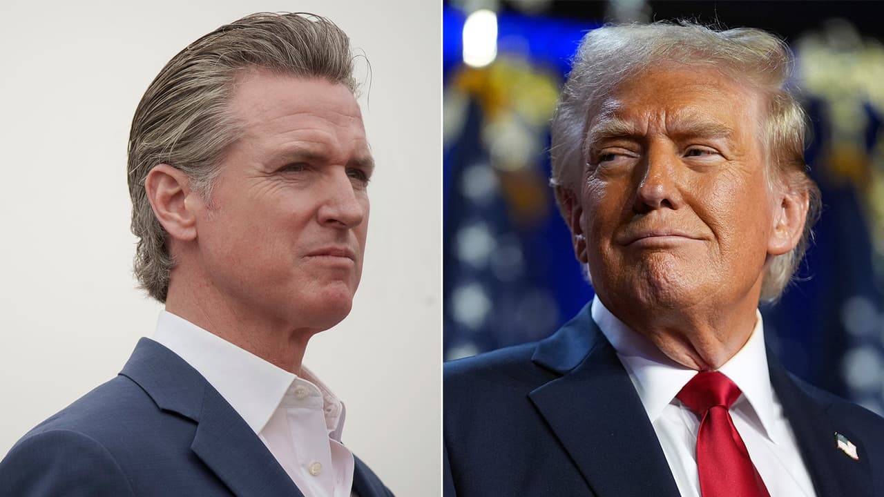 "Newsom está tratando de matar California”: critica el presidente electo Donald Trump