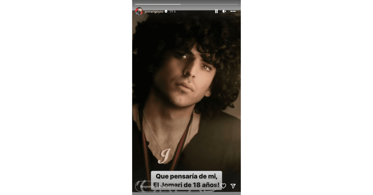 Jomari Goyso compartió una foto de cuando tenía 18 años