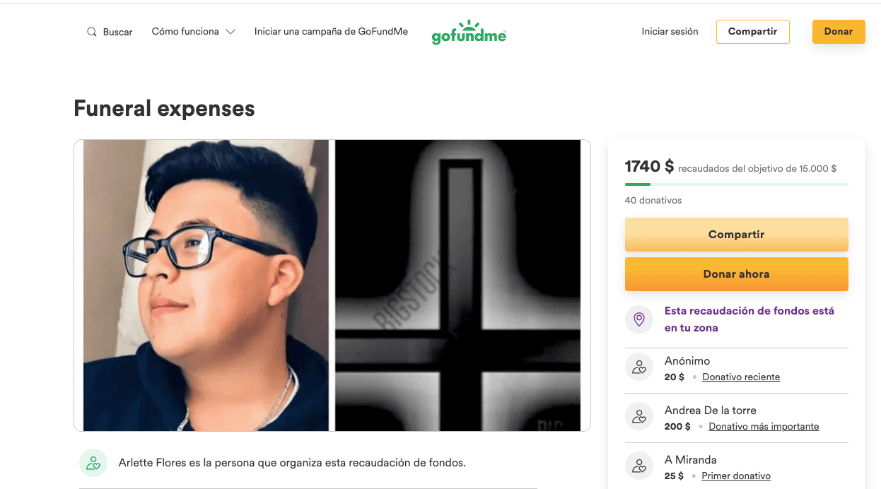 Entre tanto, la familia duranguense recibe el apoyo de la comunidad. Además, Milagros Delgado, reportera de Univision34, logró que la familia Flores se contactara con organizaciones que ayudan a víctimas de crímenes violentos en Los Ángeles.