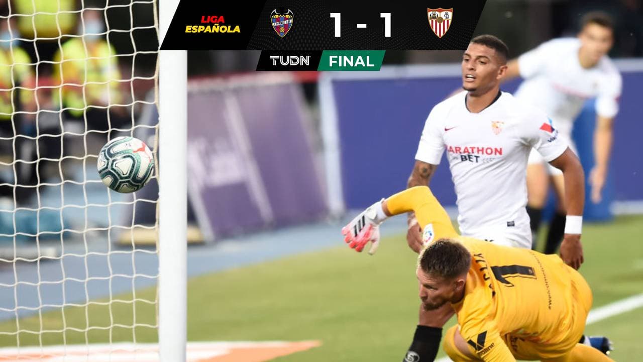 Levante, sobre el final, le sacó el triunfo al Sevilla 
