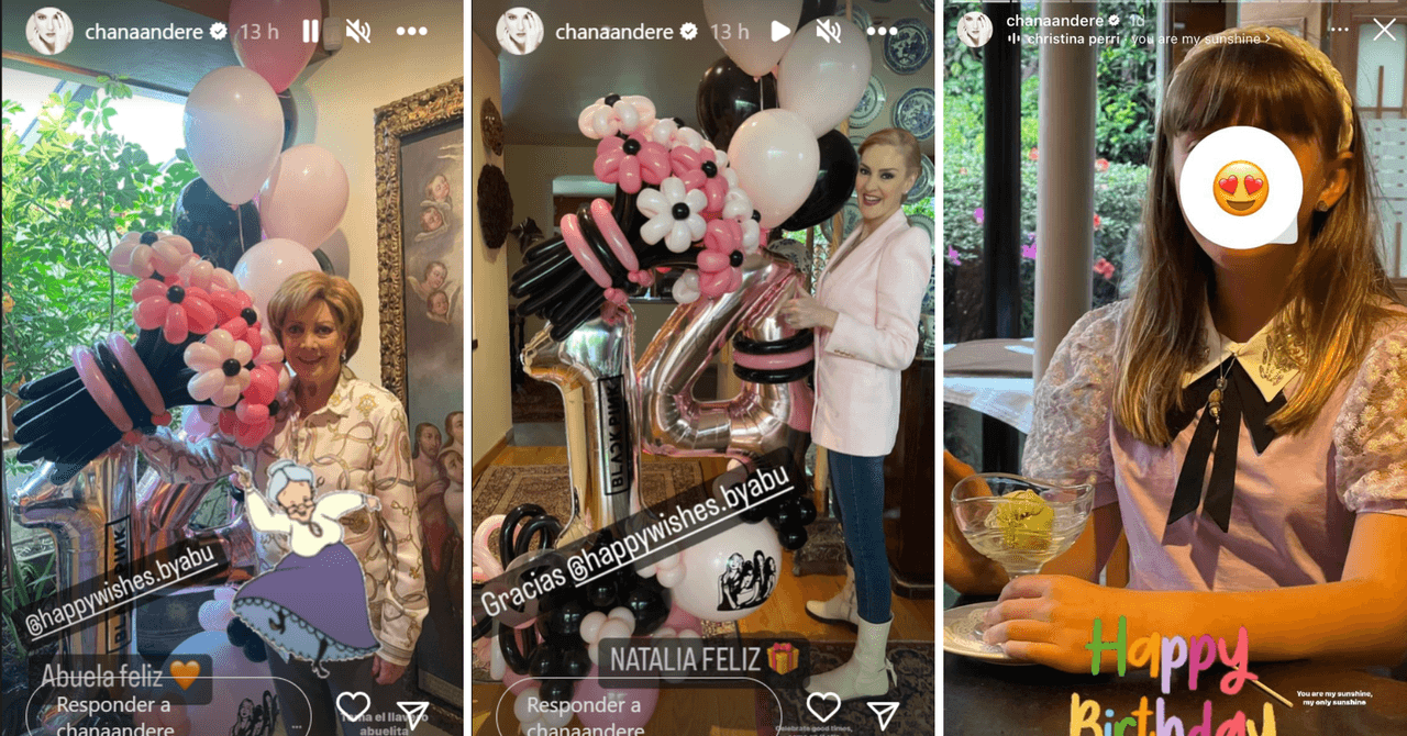 Así celebró Chantal Andere el cumpleaños 14 de su hija