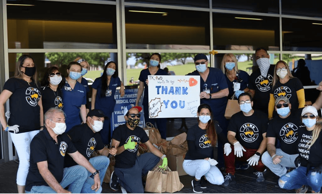 Esta organización se mostró sumamente agradecida con todo el equipo.