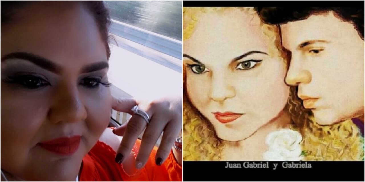 El pintor José Lorenza le regaló esta pintura.