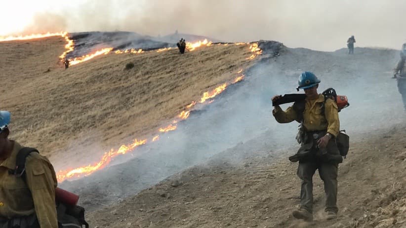 En menos de 24 horas el Shell Fire ha quemado 1,700 acres en el condado de Kern