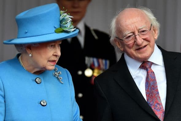 El presidente de Irlanda, Michael D. Higgins, inició una histórica visita de Estado de cuatro días por Reino Unido, en donde se entrevistó con la reina Isabel II en el Castillo de Windsor