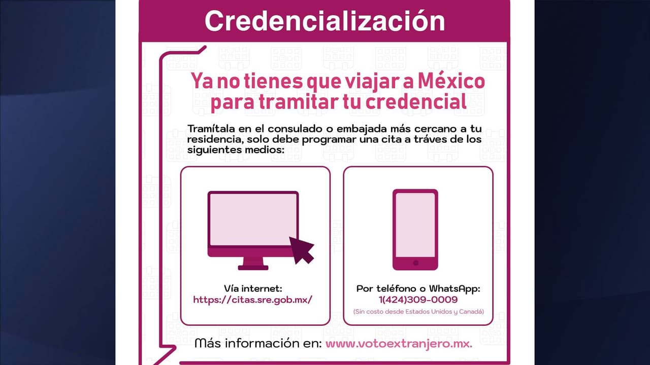 <b>¿Cómo tramitar la credencial?</b>
<br>Para tramitarla deberás agendar una en tu consulado más cercano llamando sin costo al teléfono 1(424)309-0009, también puedes hacerlo a través de WhatsApp en el mismo número, o visitando la página 
<a href="https://citas.sre.gob.mx/" target="_blank">citas.sre.gob.mx.</a>