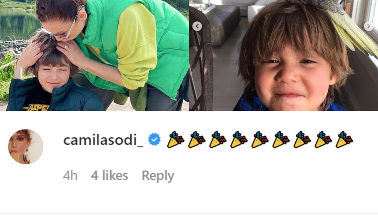 Camila Sodi felicitó así al hijo de su tía Thalía en el mismo fin de semana en que murió su bisabuela, doña Eva Mange.