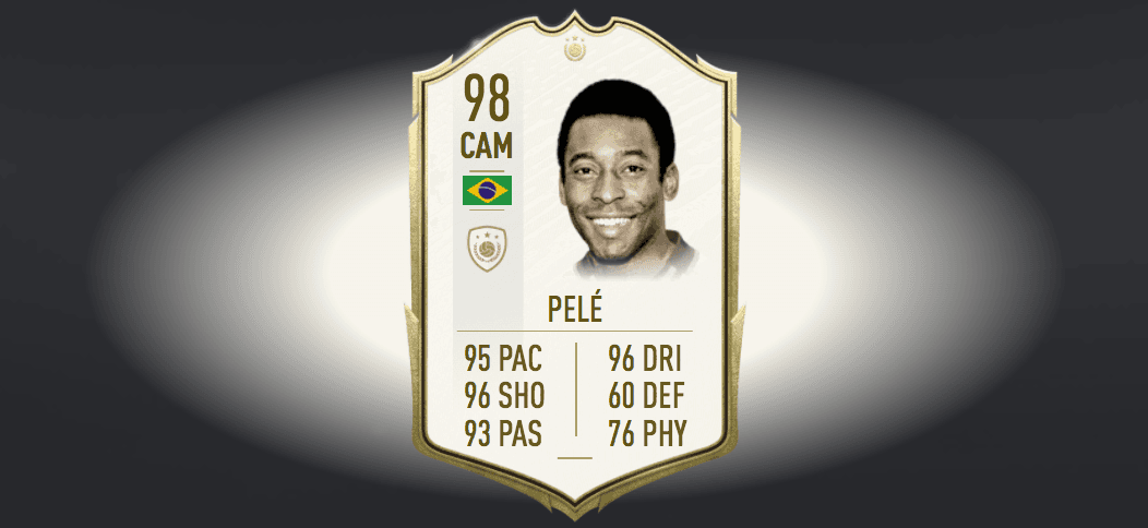 Pelé. El mejor rankeado del FIFA 20, sin duda el brasileño más popular en todo el mundo.