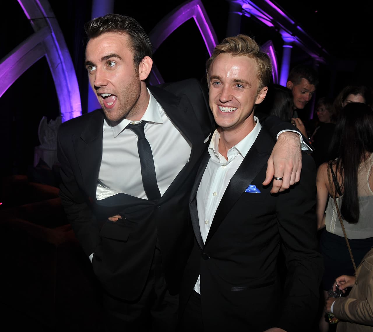 Con Tom Felton, quien salía de Draco Malfoy