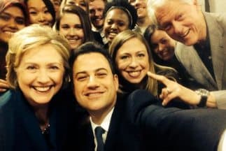 Los Clinton entran en la fiebre de las fotos selfie