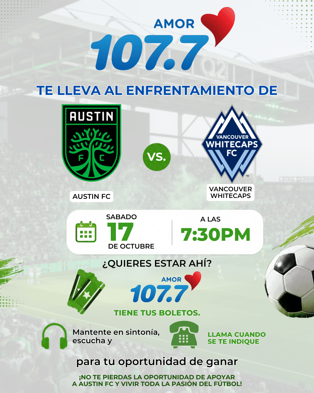 La pasión por el fútbol se vive en el Q2 Stadium!!!