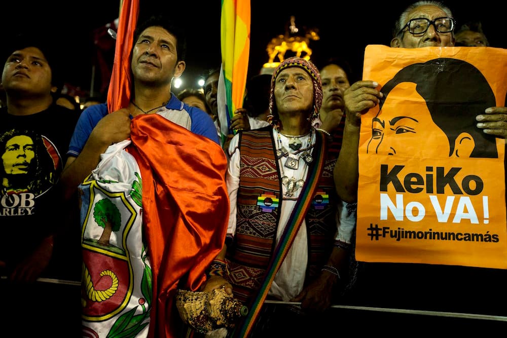 La protesta se produjo a cinco días de que se celebren las elecciones generales en Perú