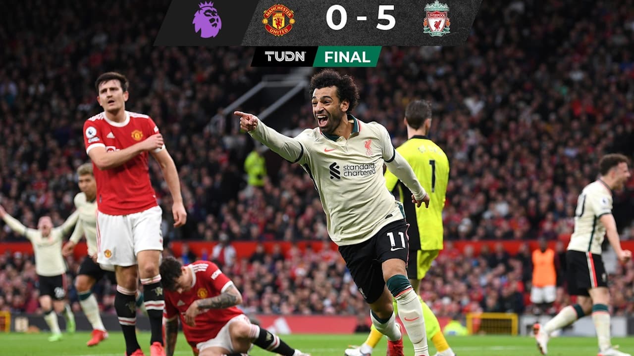 Liverpool golea a Manchester United a domicilio con triplete de Salah