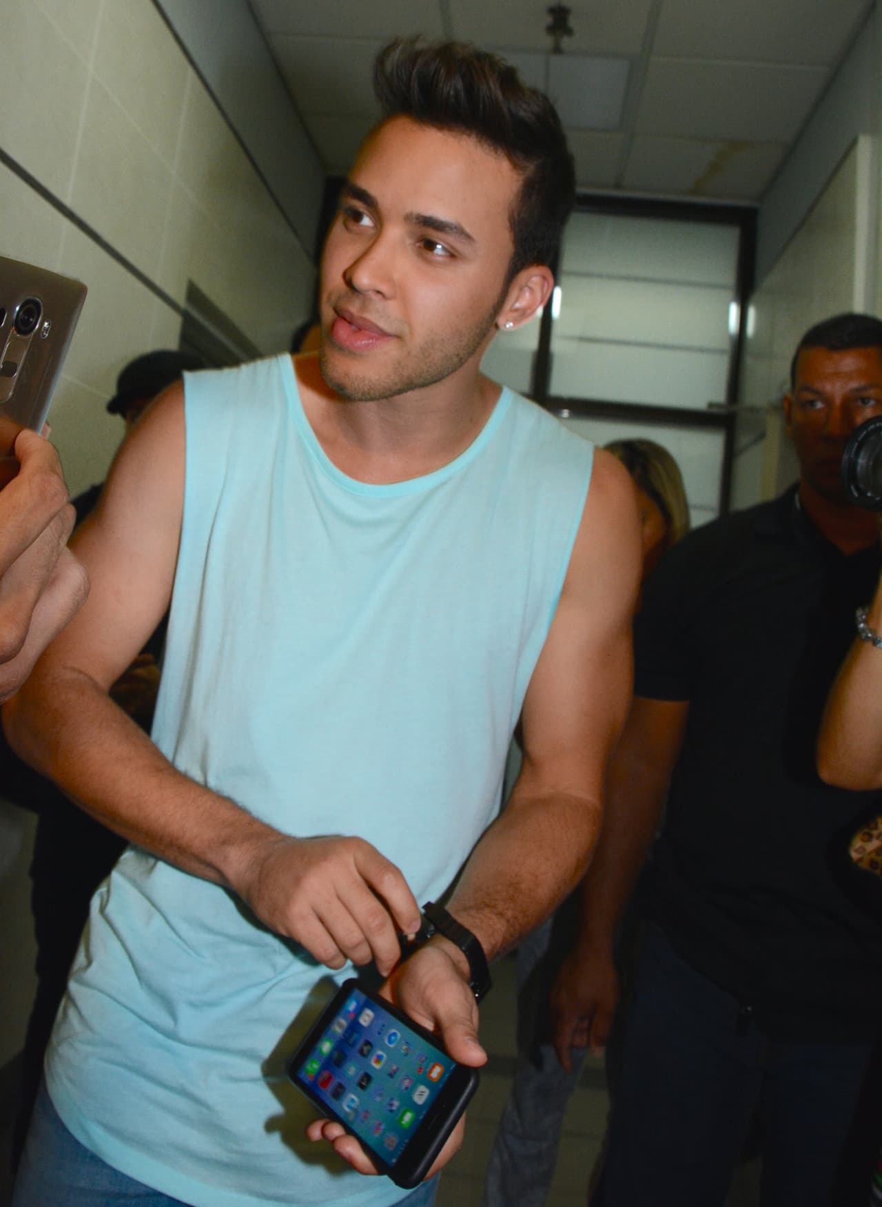 El cantante confesó que estaba algo nervioso.