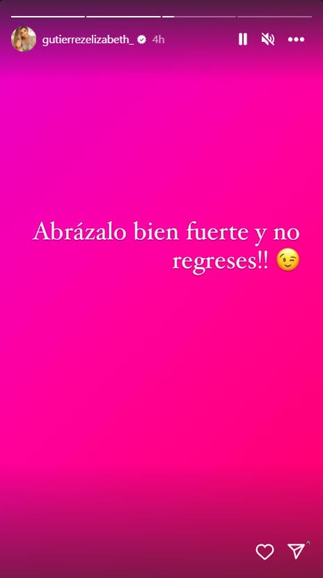 Elizabeth Gutiérrez publica contundente mensaje.