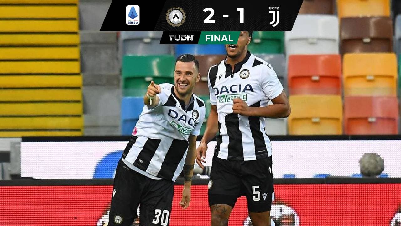 Udinese venció a la Juventus y evitó el título de la Vecchia Signora