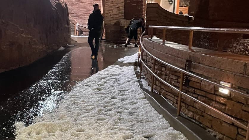 El concierto de Louis Tomlinson que tuvo que ser cancelado por una tormenta de granizos del tamaño de bolas de golf