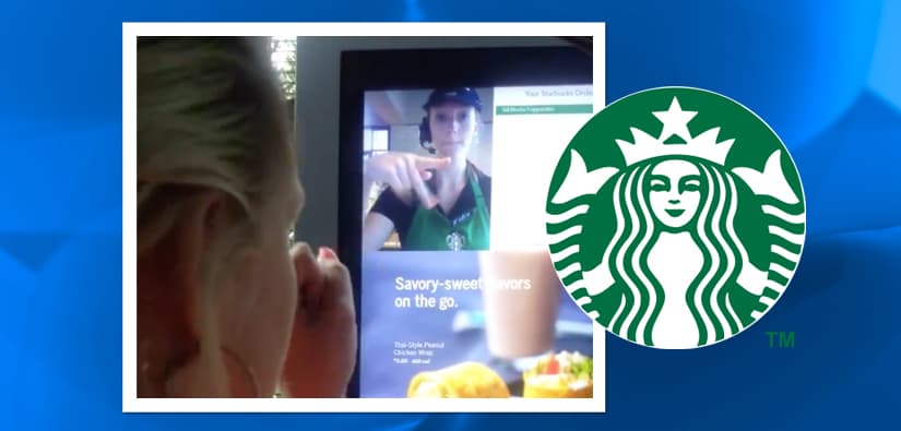 Barista de Starbucks sorprende a cliente con lenguaje de señas