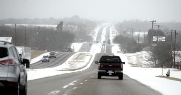 Se pudiera esperar entre 1 a 3 pulgadas al oeste y sur del Metroplex.
<br>