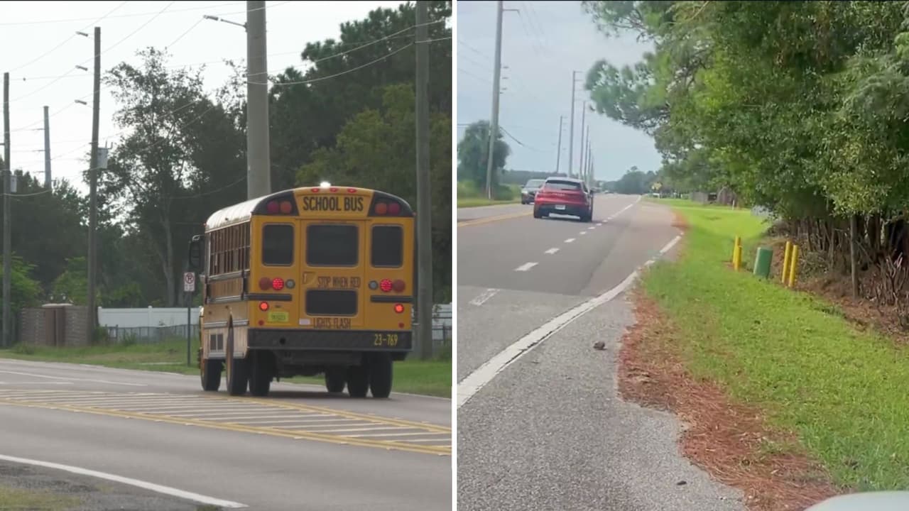 Falta de aceras pone en riesgo a estudiantes: esquivan autos para llegar a clase en condado de Pasco