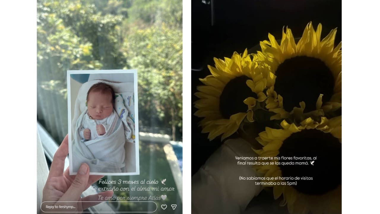 Así recordó Fer Moreno a su hijo Atlas en el día que hubiera cumplido tres meses.