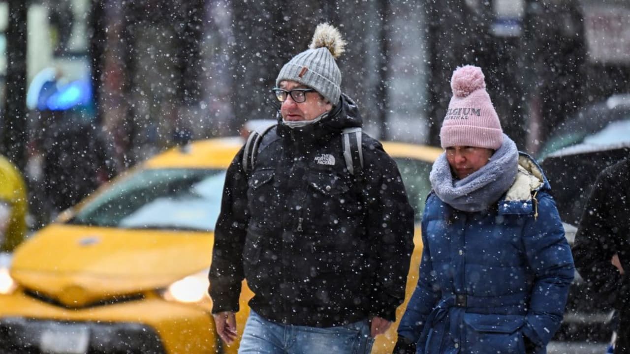 Sensación térmica de hasta 1 grado y nieve es lo que espera a NYC en los próximos días