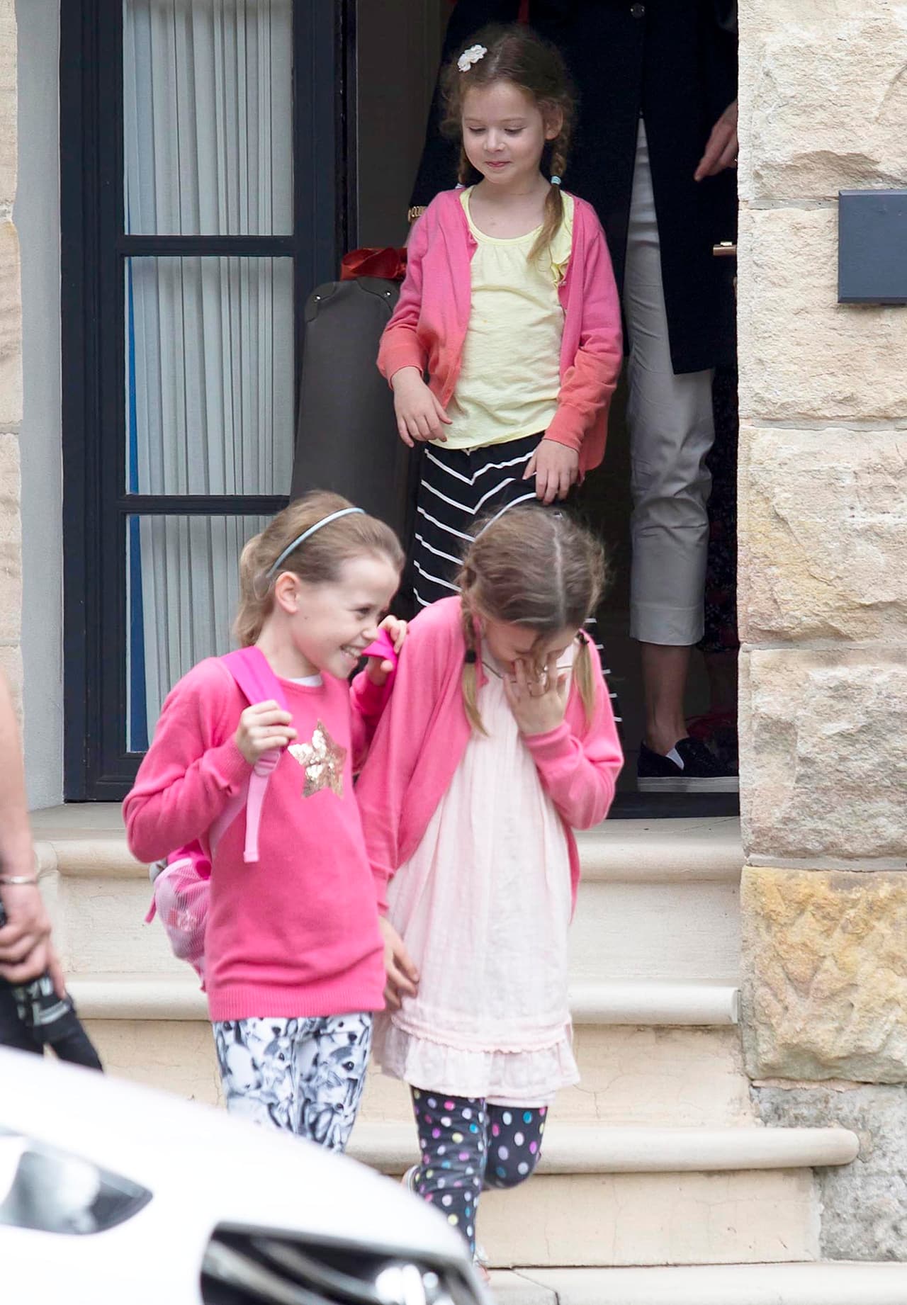 Su padre, el cantante Keith Urban, todavía no estaba con ellas.