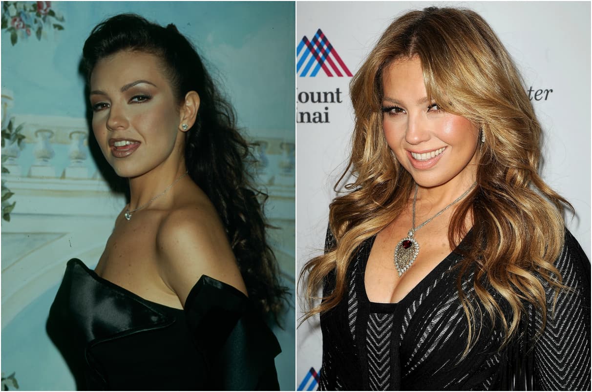 Thalia / La belleza y carisma de la entrañable “Marimar” la convirtieron en uno de los ídolos mexicanos durante los 90s. El tiempo no ha pasado en vano para la señora Mottola; aunque tras dejar Timbiriche decidió experimentar con una melena parcialmente platinada –y labios delineados–, hoy presume un look más sofisticado. Su pelo ondulado en tono miel y el maquillaje mucho más natural le sientan bien a sus 44 años. ¡Luce mejor que nunca!