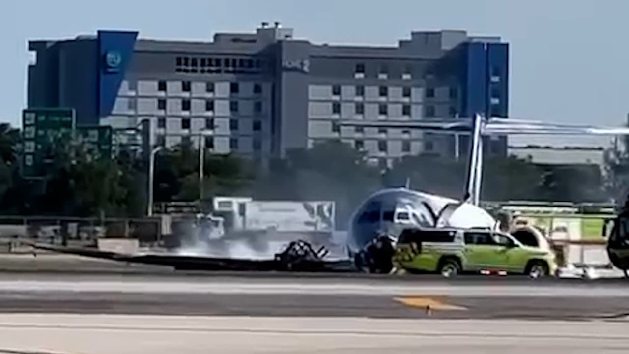 Avión que salió de República Dominicana se incendia tras aterrizar en Miami con 126 personas a bordo