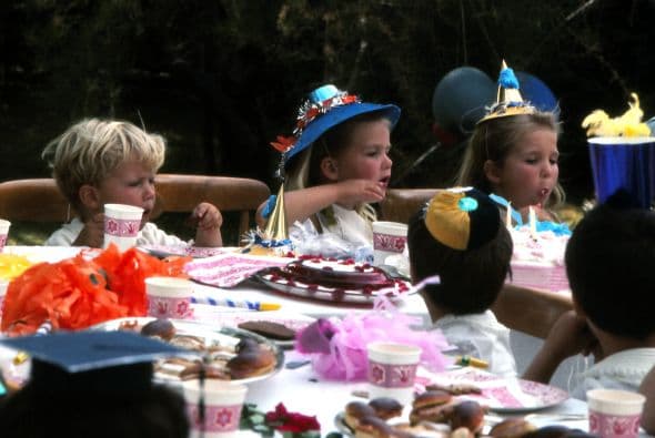 Aunque ya había sido fotografiado en diversas reuniones familiares.