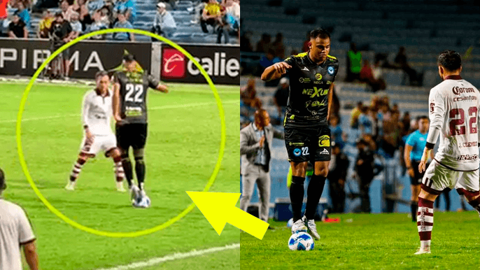 ‘Mozumbito’ Martínez hace genial jugada y recibe terrible falta