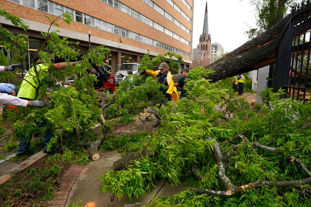 Más de 8 millones de personas viven en la zona de mayor riesgo por el paso de la tormenta, que incluye las ciudades de Memphis, Tennessee; Baton Rouge, Louisiana; Jackson, Mississippi; y Montgomery, Alabama.