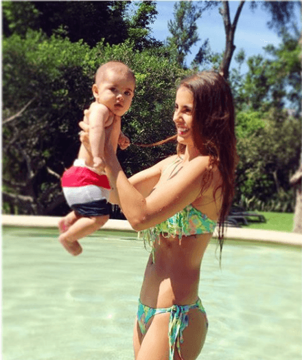 A través de sus redes sociales la talentosa actriz ha compartido infinidad de imágenes donde aparece junto al pequeño Marcelo.