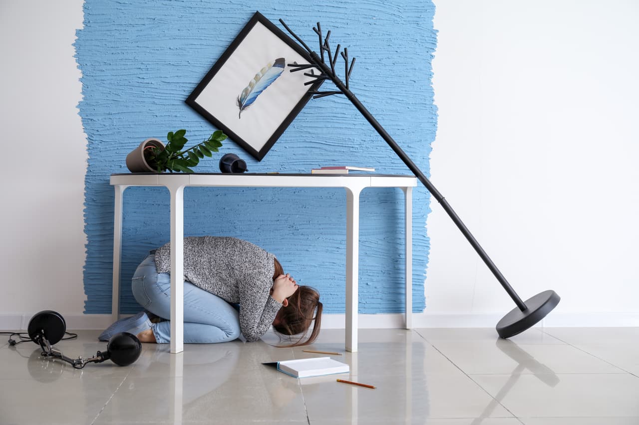 Para evitar desastres mayores en un terremoto, debes asegurar artículos pesados en tu casa como libreros, refrigeradores, calentadores de agua, televisores y objetos que cuelgan de las paredes. Almacena los objetos pesados y frágiles en estantes bajos.
<br>